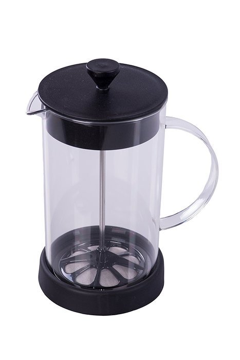 Gourmet 1 Liter Shatter Resistant Black French Press Coffee Brewer N3
