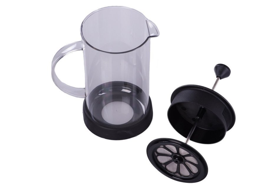 Gourmet 1 Liter Shatter Resistant Black French Press Coffee Brewer N4