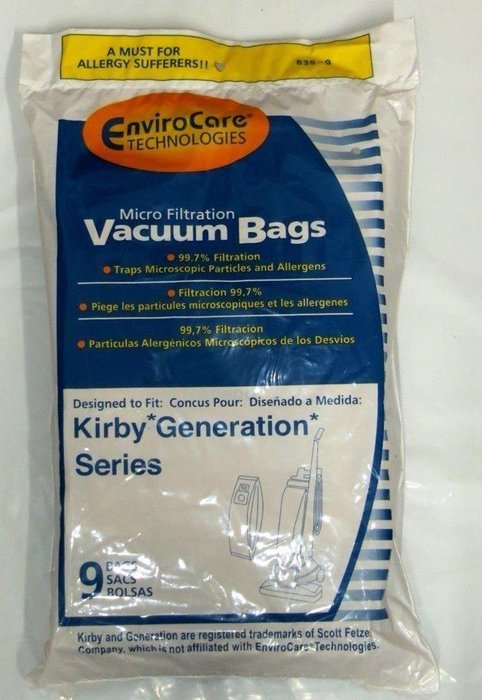 Vacuum Cleaner Bags 9 Vacuum Bags for Kirby Generation G3 G4 G5 G6 Ultimate Diamond Sentria