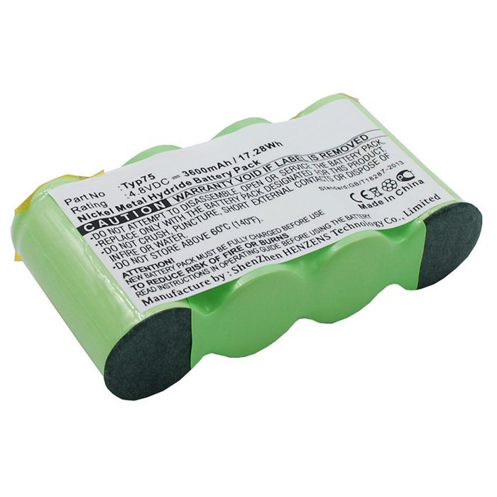 3x Ni-MH 4.8V Battery Replaces AEG Type 75 Fits AG64X Liliput Vacuum Cleaners N3
