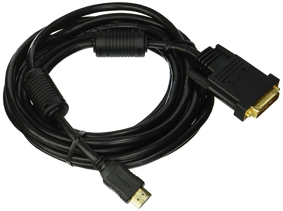 Monoprice 102698 15-Feet 28AWG HDMI to M1-D Video Cable - Black