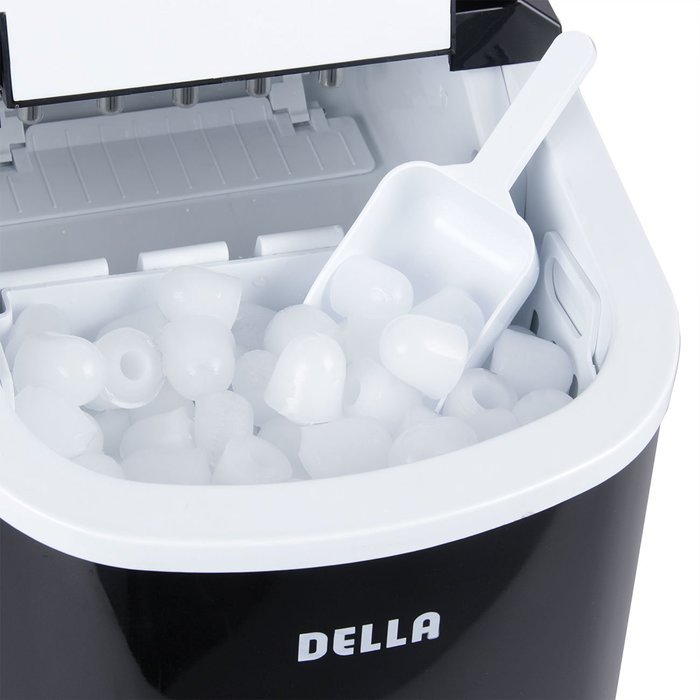 Della Portable Ice Maker Easy-Touch Buttons Digital 2 Selectable Cube Sizes - Up To 26 LBS of Ice Daily N20
