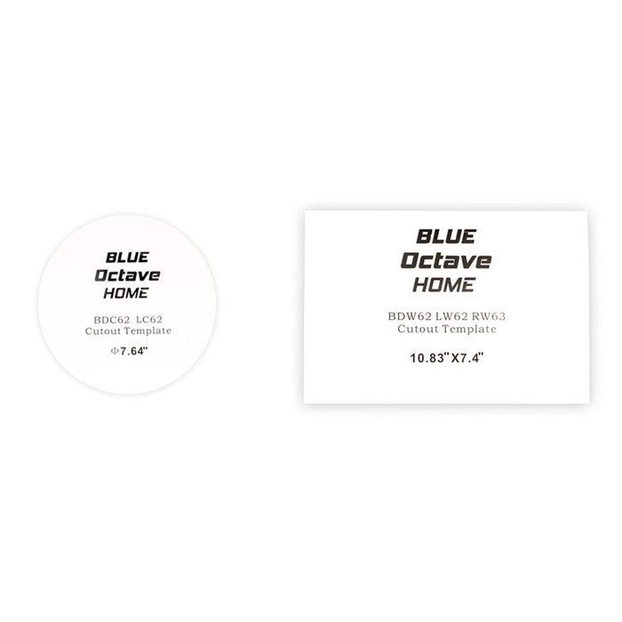 Blue Octave LH-625 In Wall and In Ceiling 6.5" Speakers Home Theater Surround Sound 5 Speaker Set N4