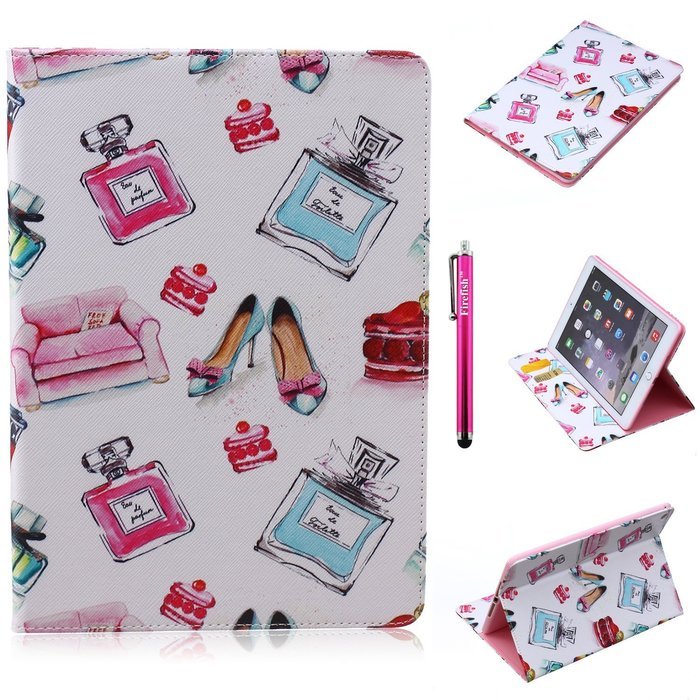 iPad Mini 1/2/3 Case, Firefish High Quality PU Leather Wallet Case [Card Pockets] and Kickstand Feature Case for... N554
