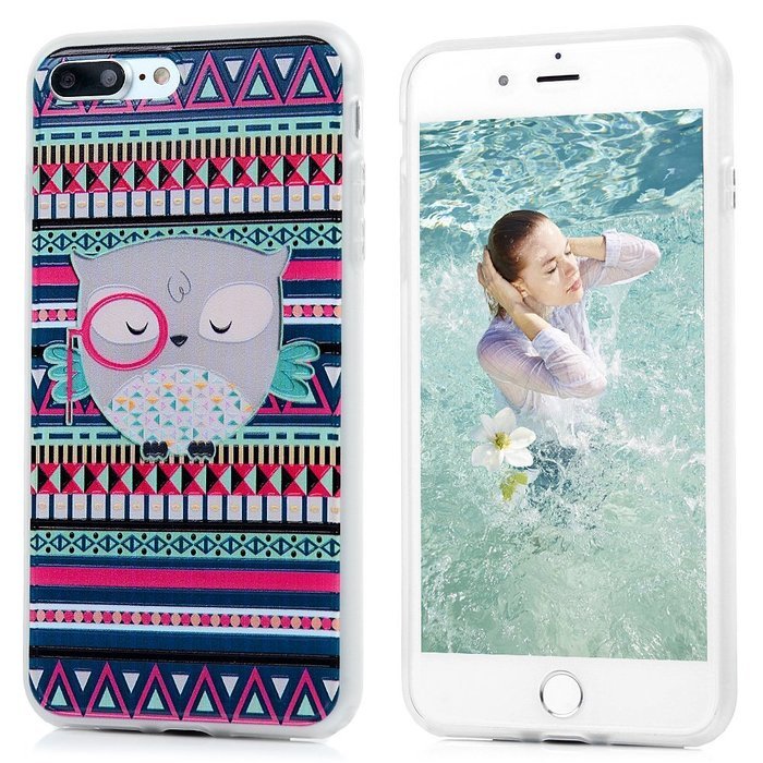 Badalink iPhone 7 Plus Case (5.5") Shockproof Soft TPU Rubber Skin Bumper Case Flexible Easy Grip with 3D Basso-relievo... N15