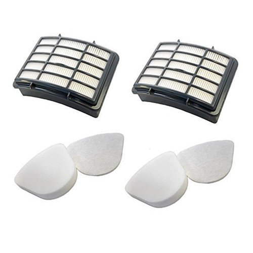 HEPA Filter + 2 Foam Flet Filter Kit for Shark Navigator Life Away XFF350 XHF350 NV350 NV351 NV352 NV355 NV356... N2