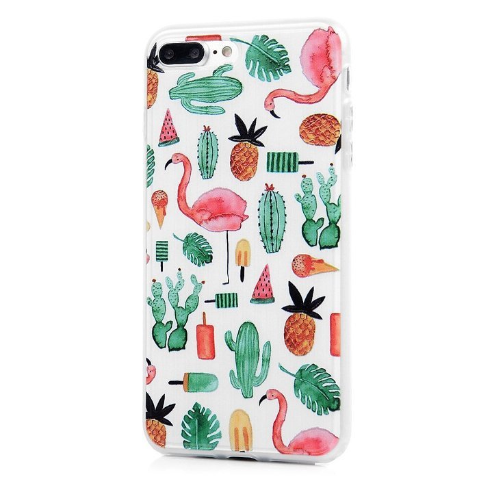 Badalink iPhone 7 Plus Case (5.5") Shockproof Soft TPU Rubber Skin Bumper Case Flexible Easy Grip with 3D Basso-relievo... N17