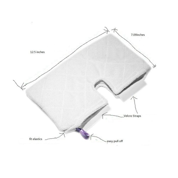 6pcs Replacement Micorfiber Cleaning Pads for Euro Pro Shark Pocket Steam Mop S3550/ S3901/ S3601 /S3501