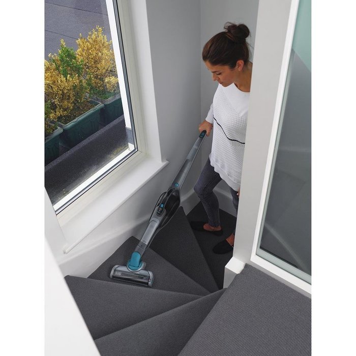 Black & Decker HSVJ520JMBF61 SMARTECH Cordless 20V Max Lithium 2-N-1 Stick Vacuum, Titan Blue