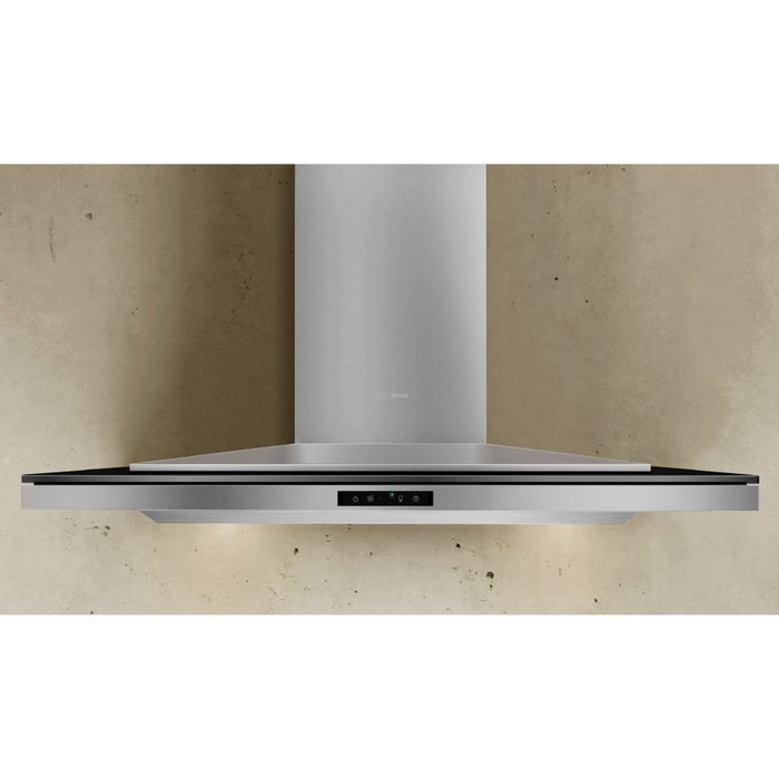 ALAM90BBX Zephyr Arc Collection Layers Designer 36" Wall Hood - Stainless Steel and Black