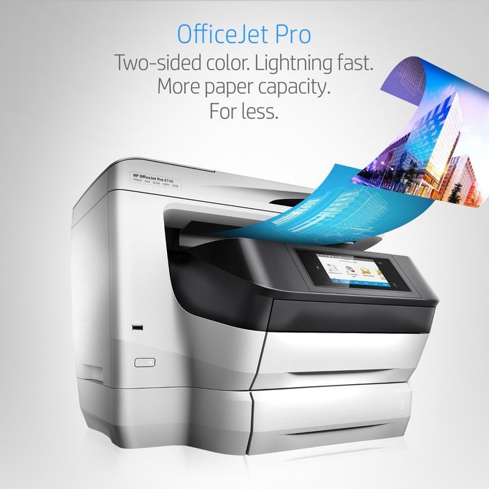 HP OfficeJet Pro 8740 Wireless All-in-One Photo Printer with Mobile Printing, Instant Ink ready (K7S42A) N7
