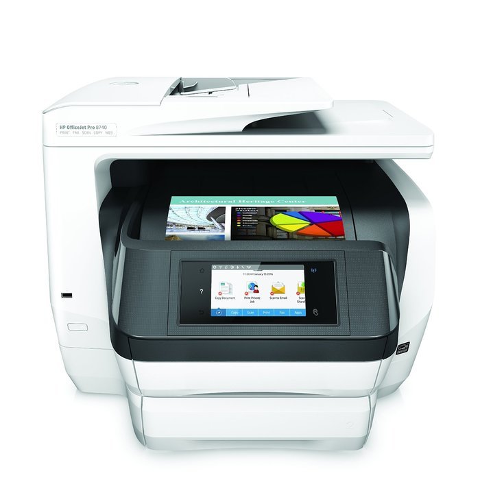 HP OfficeJet Pro 8740 Wireless All-in-One Photo Printer with Mobile Printing, Instant Ink ready (K7S42A) N8
