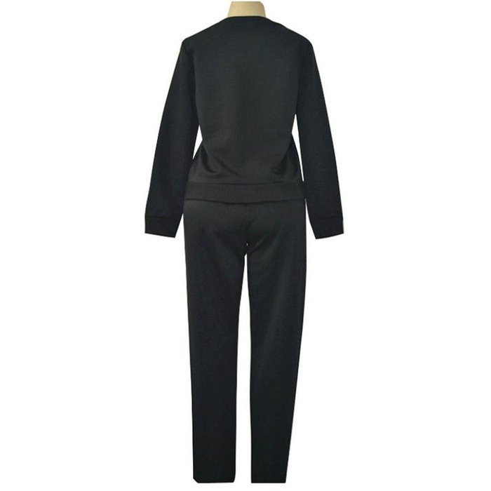 Sweatshirt Sets,Morecome Women Sweatshirt Long Sleeve Blouse Long Pants Outfit (XL, Black) N6
