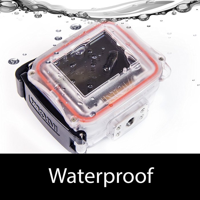 Intova HD2 Waterproof 8MP Action Camera with Built-In 150-Lumen Light & Remote Control