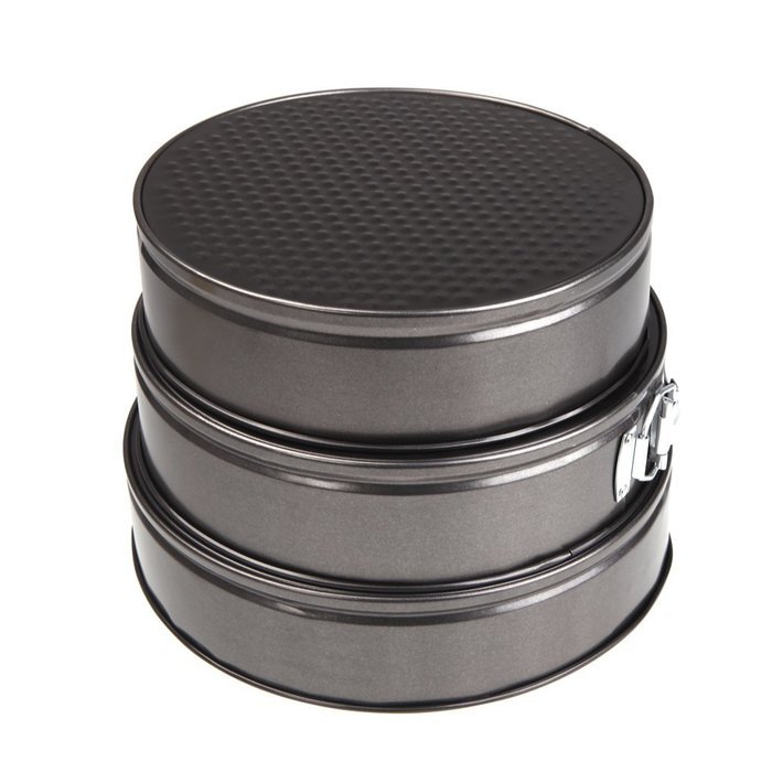 EverTrust(TM)Set of Three Springform Pans Cake Bake Mould Mold Bakeware with Removable Bottom Round Shape Versatile... N4