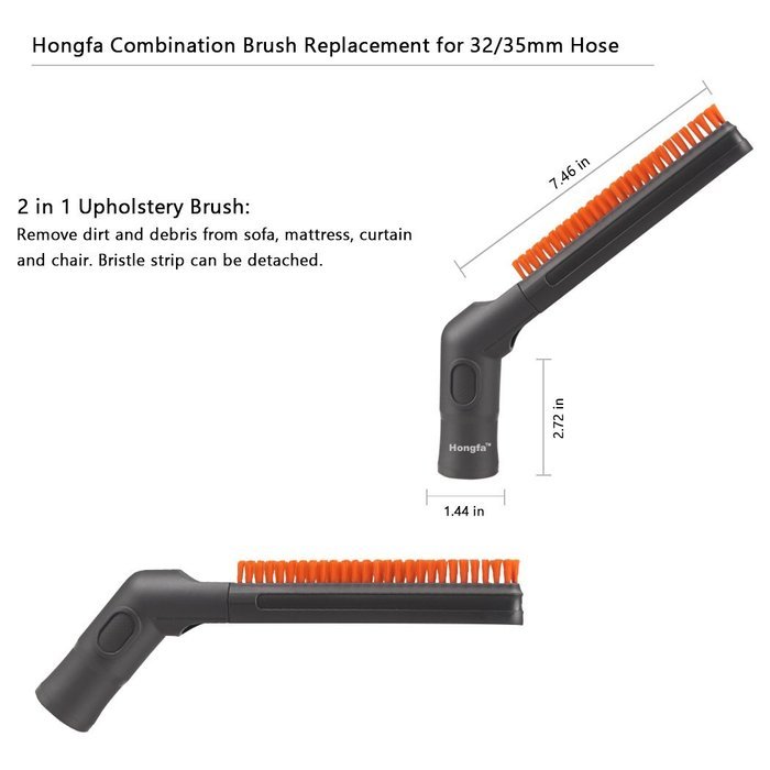 Hongfa 8 Pieces Crevice Upholstery Combination Cleaning Tool Attachment Replacement Set for Universal 32mm (1... N2