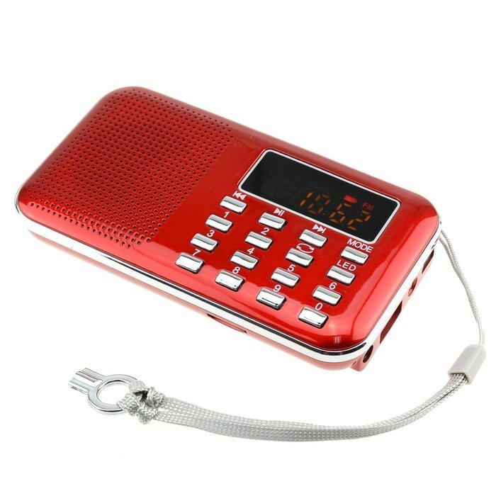 iMinker Mini Portable Digital AM/FM Radio Media Speaker MP3 Music Player Support TF Card/USB Port with LED Screen...