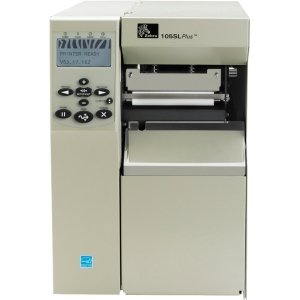 Zebra 105SLPlus Thermal Transfer Printer - Monochrome - Desktop - Label Print - 4.09" Print Width - Peel Facility...