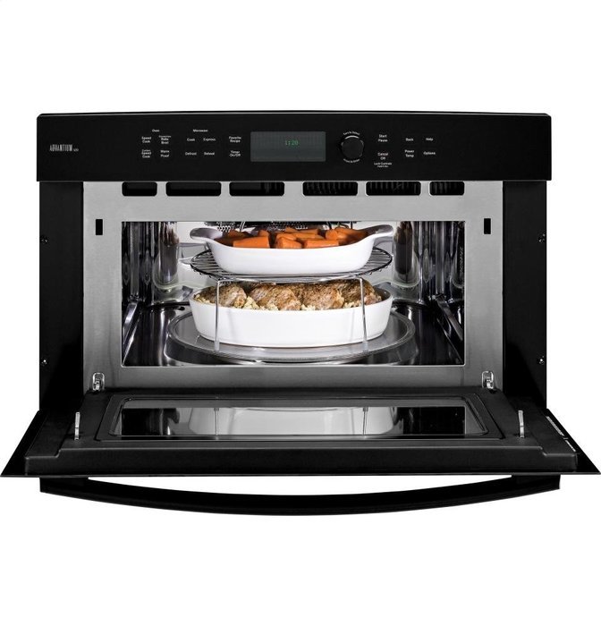 GE PSB9120DFBB Profile Advantium 30" Black Electric Single Wall Oven - Convection N2