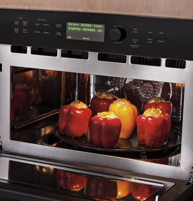 GE PSB9120DFBB Profile Advantium 30" Black Electric Single Wall Oven - Convection N3