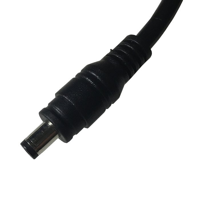 Hanvex HDX12 12ft 18AWG 2.1mm x 5.5mm DC Plug Extension Cable for Power Adapter, Black, Heavy Duty N4