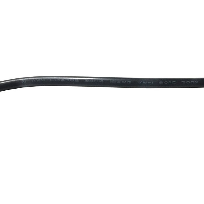 Hanvex HDX12 12ft 18AWG 2.1mm x 5.5mm DC Plug Extension Cable for Power Adapter, Black, Heavy Duty N5