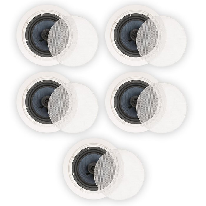 Blue Octave BDC62 In Ceiling 6.5" Speakers 2 Way Home Theater Surround Sound 5 Speaker Set