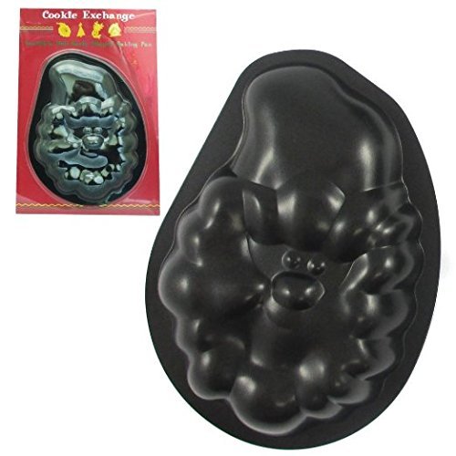 Cookie Exchange Christmas Holiday 4 Packages Santa Clauss Baking Pan Mold Metal Cookie Cutter Mini Cake Pan