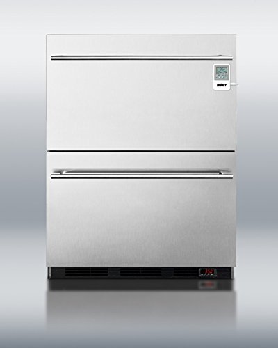 Summit MEDDT Series SP6DS2D7MEDDT 24" 5.4 cu. ft. Two-Drawer Medical Refrigerator Automatic Defrost Digital Thermostat... N2