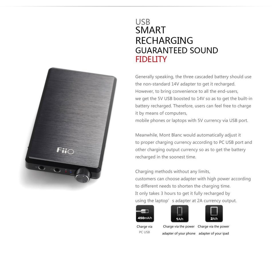 FiiO E12 Mont Blanc Portable Headphone Amplifier with Extreme Audio 3.5mm Stereo to RCA Cable N6