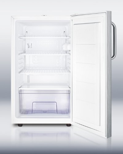 Summit FF511L7SSTBADA Commercial 4.1 Cu. Ft. Stainless Steel Undercounter Compact Refrigerator N2