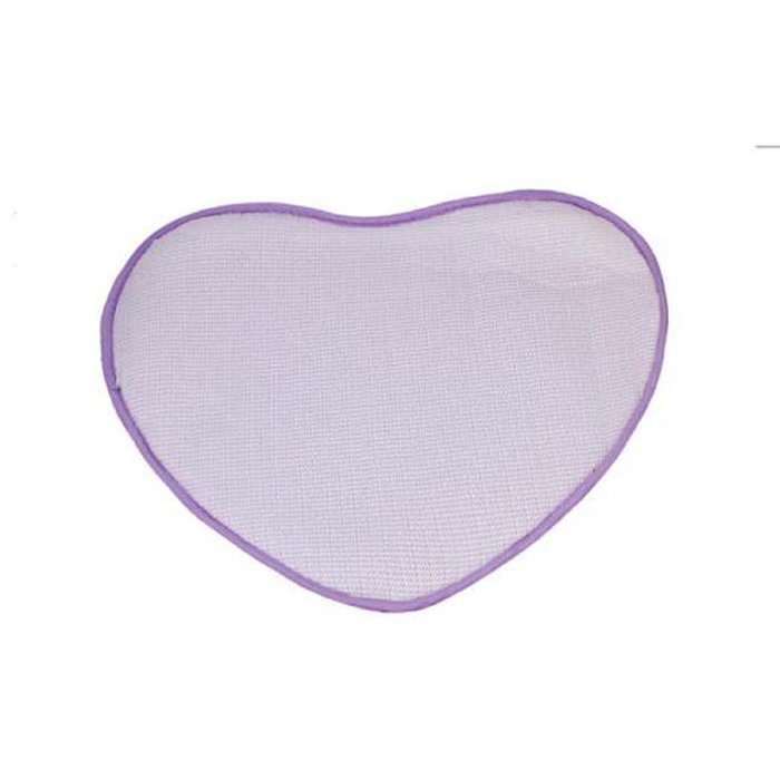 Kingfansion Bedroom Door Mat Heart Shaped Carpet Fluffy Chenille Rug Cushion (Purple) N2
