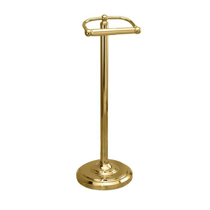 Gatco 1436 Double Post Toilet Paper Holder in Polished Brass N2