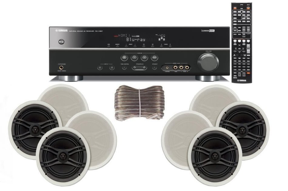 Yamaha 3D-Ready 5.1-Channel 500 Watts Digital Home Theater Audio/Video Receiver with 1080p-compatible HDMI repeater... N14