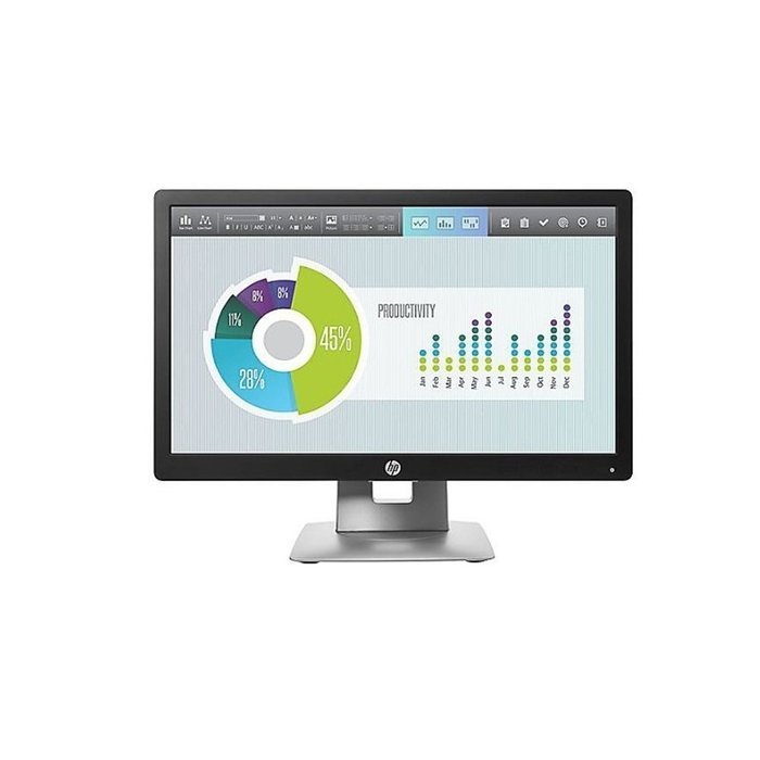 20 HP Elitedisplay E202 1600x900 VGA USB HDMI DisplayPort LED Monitor Black/Silver M1F41AA...