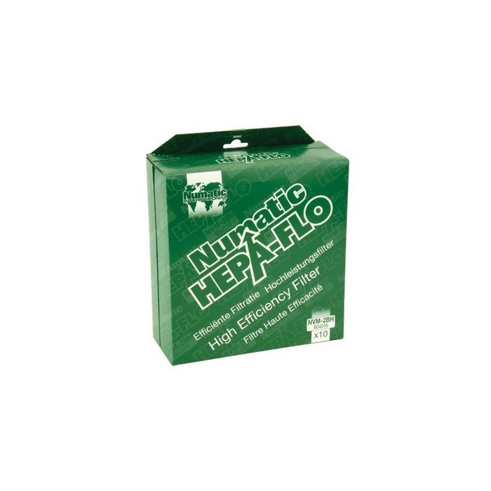 Numatic HEPA-Flo Canister Vacuum Cleaner Bags, NVM-2BH Part Number 604016. 10 Bags Per Pack.