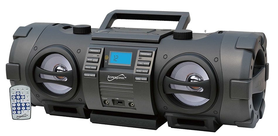 Supersonic SC2711BT Radio/CD Player Boombox