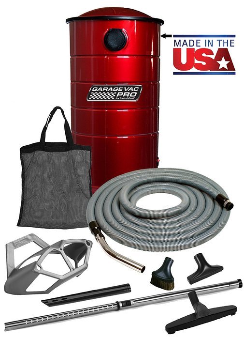 VacuMaid GV50RPRO Professional Wall Mounted Utility and Garage Vacuum with 50 ft Hose and Tools