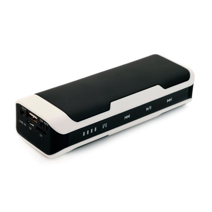 Newest Portable Dual Bluetooth Wireless Speaker w/ith 4000mah Power Bank Speaker Stereo USB TF Card for Iphone6s... N3