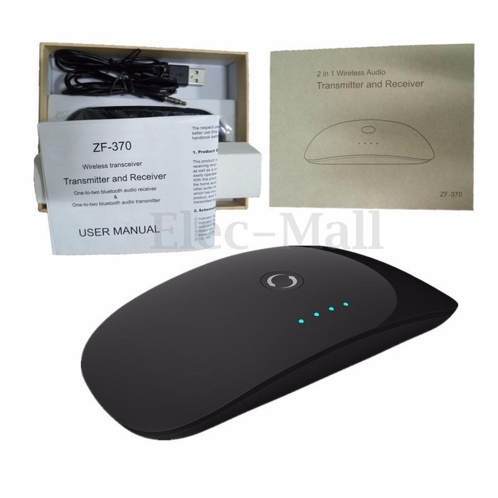 Wireless Bluetooth 3.0+EDR Audio Transmitter Receiver Adapter for Sound System N6
