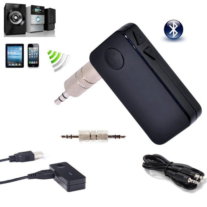 Leegoal Portable A2DP Wireless Bluetooth 3.0 Handsfree Car Home Audio Music Streaming Receiver Adapter with 3.5...