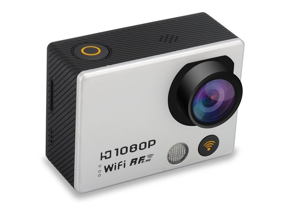 High-Tech Place 1080p 60fps Action Camera With Remote Strap - 12MP, WI-FI, 2 Inch Screen, 160 Degree Lens, IP68 N3