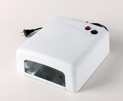 RioRand&reg; Professional 36W 110V UV Nail Art Gel Curing Polish Light Dryer+4 Tube Lamp (WHITE) N2