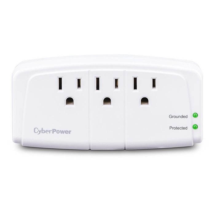 CyberPower CSB100W 900 Joules Essential Wall Tap with 1-Outlet Surge Suppressor N2