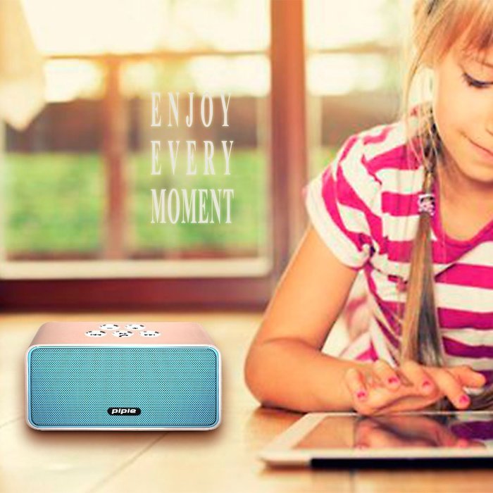Piple Classic portable wireless bluetooth speaker, Hi-Fi stereo with built-in microphone, Enhanced Bass Clear... N9