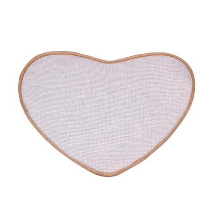Kingfansion Bedroom Door Mat Heart Shaped Carpet Fluffy Chenille Rug Cushion (Purple) N8