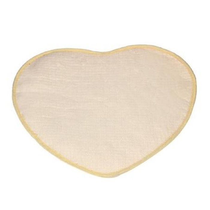 Kingfansion Bedroom Door Mat Heart Shaped Carpet Fluffy Chenille Rug Cushion (Purple) N9