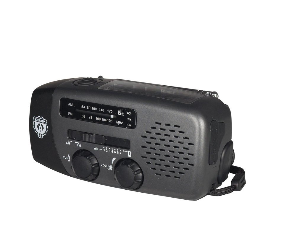 Champ Mini AM/FM and NOAA Weather Radio with USB Charging,RCEP400WR