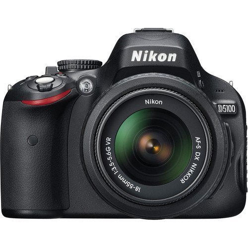 Nikon D5100 DSLR Camera with 18-55mm f/3.5-5.6 AF-S Nikkor Zoom Lens (OLD MODEL) International Version (No warranty)