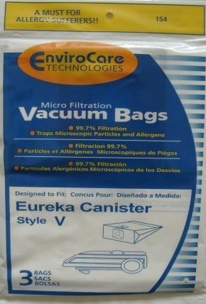 Eureka 52358 Style V Replacement Vacuum Bags (3 pack)